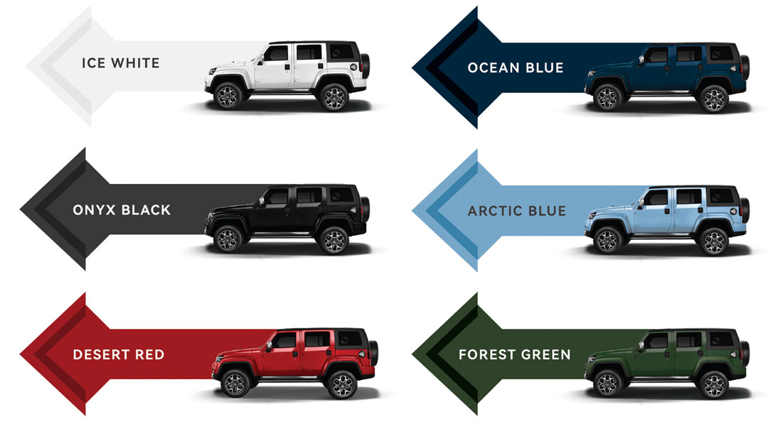BAIC-B40P-Plus-Colour-Chart